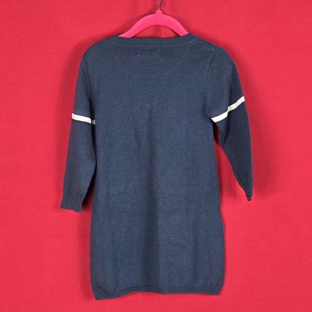 NEW TOOBY DOO Anchor Baby Cashmere Sweater Dress Blue Size 2 18-24 Months - Picture 4 of 7